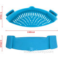 Kitchen silicone strainer clips